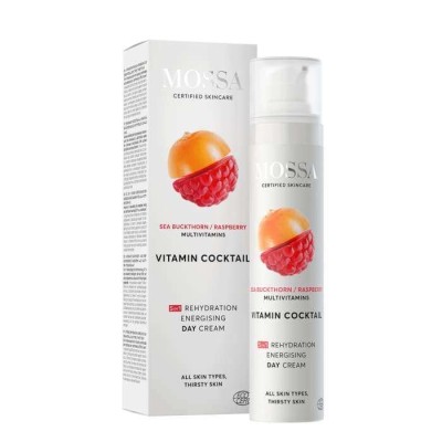 MOSSA VITAMIN COCKTAIL REHYDRATING ENERGISING CREMA DE DIA FRAMBUESA 50ML