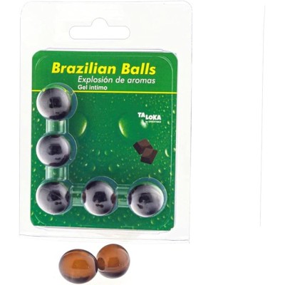 BRAZILIAN BALLS BALLS GEL INTIMO AROMA DE CHOCOLATE 1UN