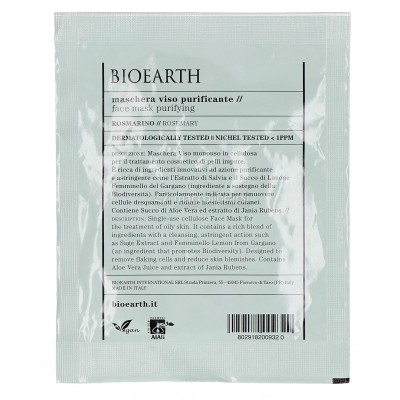 BIOEARTH PURIFICANTE MASCARILLA FACIAL ROMERO 1UN