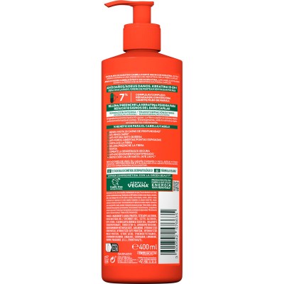 Garnier Fructis Keratina 10-En-1 Crema Sin Aclarado 400ml