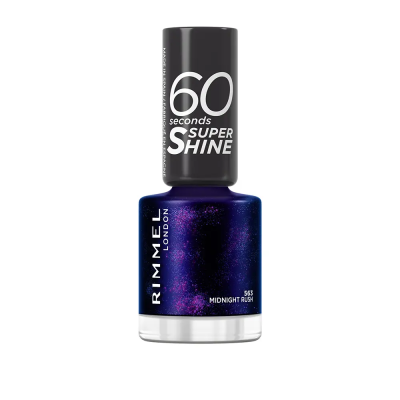 Rimmel London 60 Seconds Super Shine Esmalte De Uñas 563-Midtnight Rush 8ml