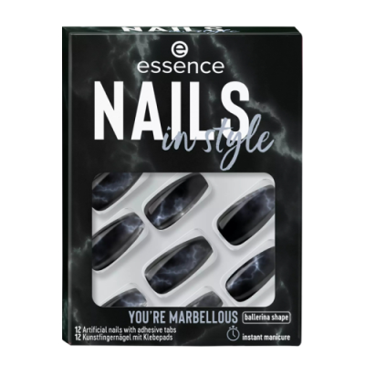 Essence Cosmetics Nails In Style Uñas Artificiales 17-You're Marbellous 12 U