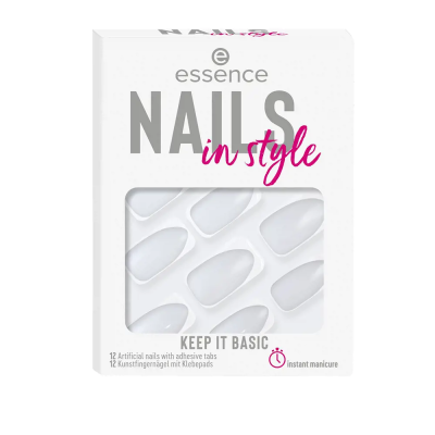 Essence Cosmetics Nails In Style Uñas Artificiales 15-Keep It Basic 12 U