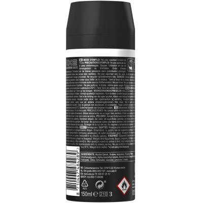 AXE BLACK DESODORANTE 150ML VAPORIZADOR