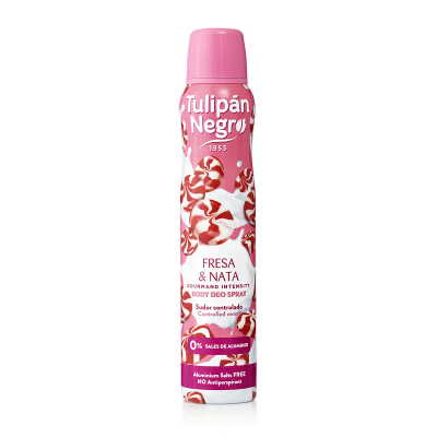 Tulipán Negro Fresa Y Nata Desodorante Spray 200ml