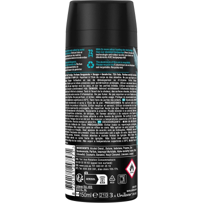 Axe Aqua Bergamot Desodorante Spray 150ml