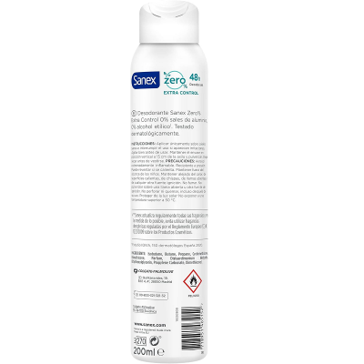 Sanex Zero Extra-Control Desodorante Spray 200ml