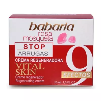 Babaria Rosa Mosqueta Vital Skin Crema Regeneradora Stop Arrugas 50ml