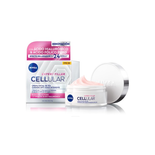 Nivea Cellular Filler Hialurónico y Fólico Crema Día Spf15 50ml