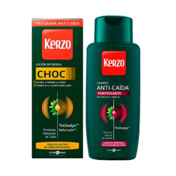 Kerzo Loción Choc Anticaída 150ml Set 2 Piezas