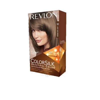 Revlon Colorsilk Sin Amoniaco 50 Castaño Claro Ceniza