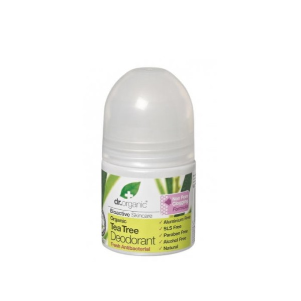 Dr Organic Tea Tree Desodorante Roll On 50ml