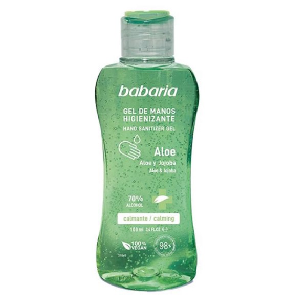 BABARIA ALOE GEL DE MANOS HIGIENIZANTE 70% ALCOHOL 100ML