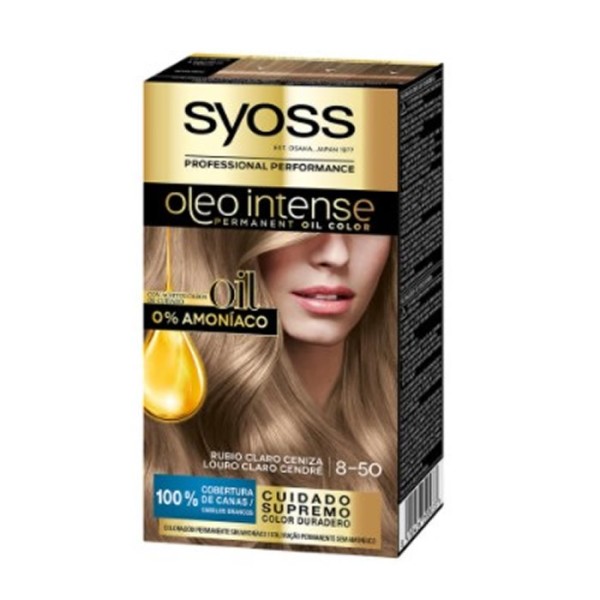 Syoss Oleo Intense Tinte Permanente 8-50 Rubio Ceniza