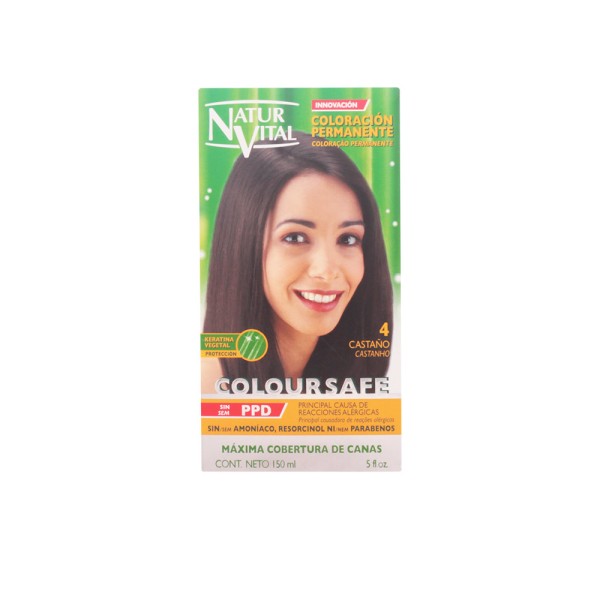 Naturaleza Y Vida Coloursafe Tinte Permanente 4 Castaño 150ml