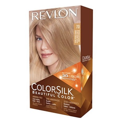 Revlon Colorsilk Sin Amoniaco 70 Rubio Medio Ceniza