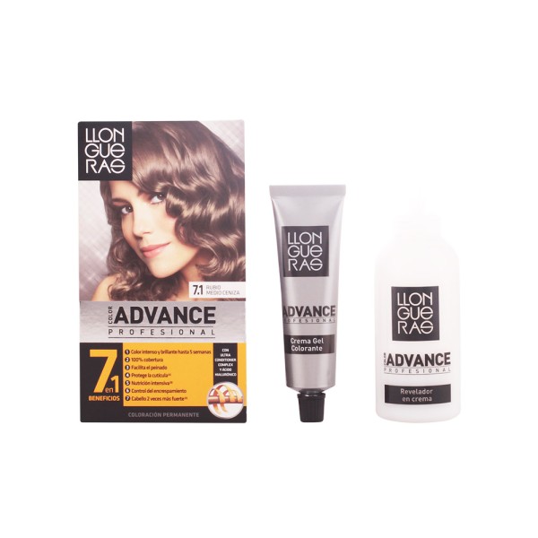 Llongueras Color Advance Hair Colour 071 Rubio Ceniza