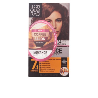 Llongueras Color Advance Coffee Salon Collection Hair Colour 6.34 Rubio Oscuro Dorado Cobrizo
