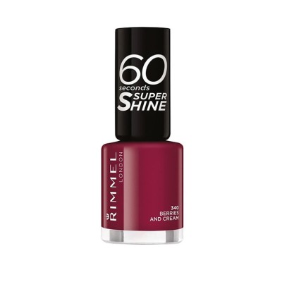 Rimmel London 60 Seconds Super Shine Nail Lacquer 340 Berries And Cream