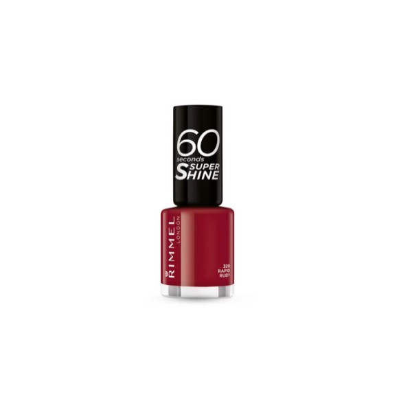 Rimmel Emalte De Uñas 60 Seconds Super Shine 320 Rapid Ruby