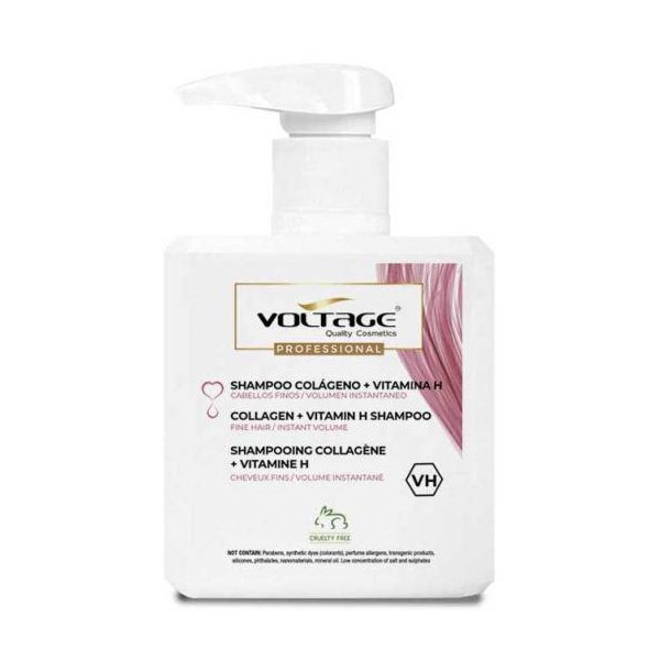Voltage Cosmetics Colágeno Vitamina H Champú 500ml