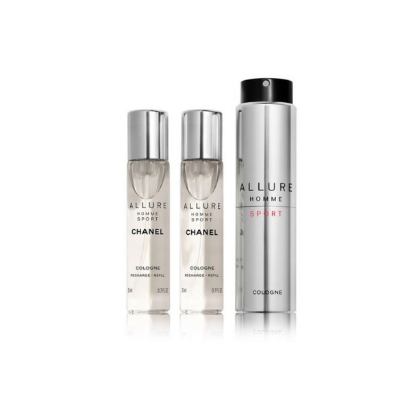 Chanel Allure Homme Sport Travel Spray Recargable Set 4 Piezas