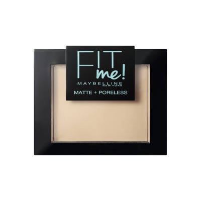 Maybelline Fit Me Mate y Afinaporos Polvos Matificantes Tono 105 Natural Ivory Pieles Muy Claras - 9g