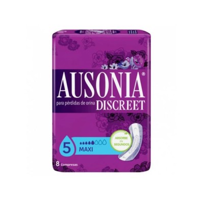 Ausonia Discreet Maxi Compresas Pérdidas 8 Unidades