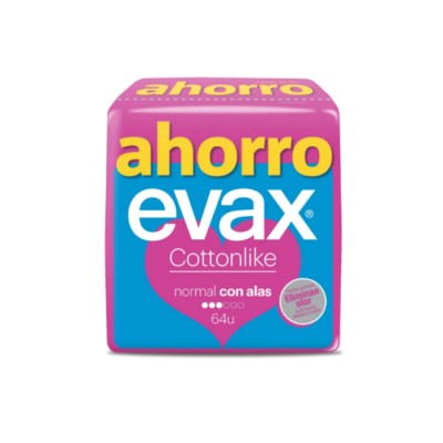 Evax Cottonlike Normal Compresas Con Alas 64u