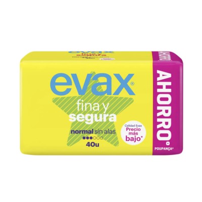 Evax Fina y Segura Normal Compresas 40 Uds.