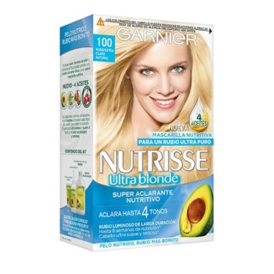 Garnier Nutrisse Crème Coloración Nutritiva 100 Rubio Extra Claro Natural