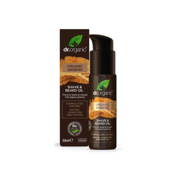 Dr. Organic Ginseng Aceite Barba Y Afeitado 50ml