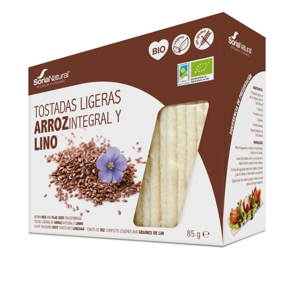 Alecosor Bio Tostadas De Arroz y Lino